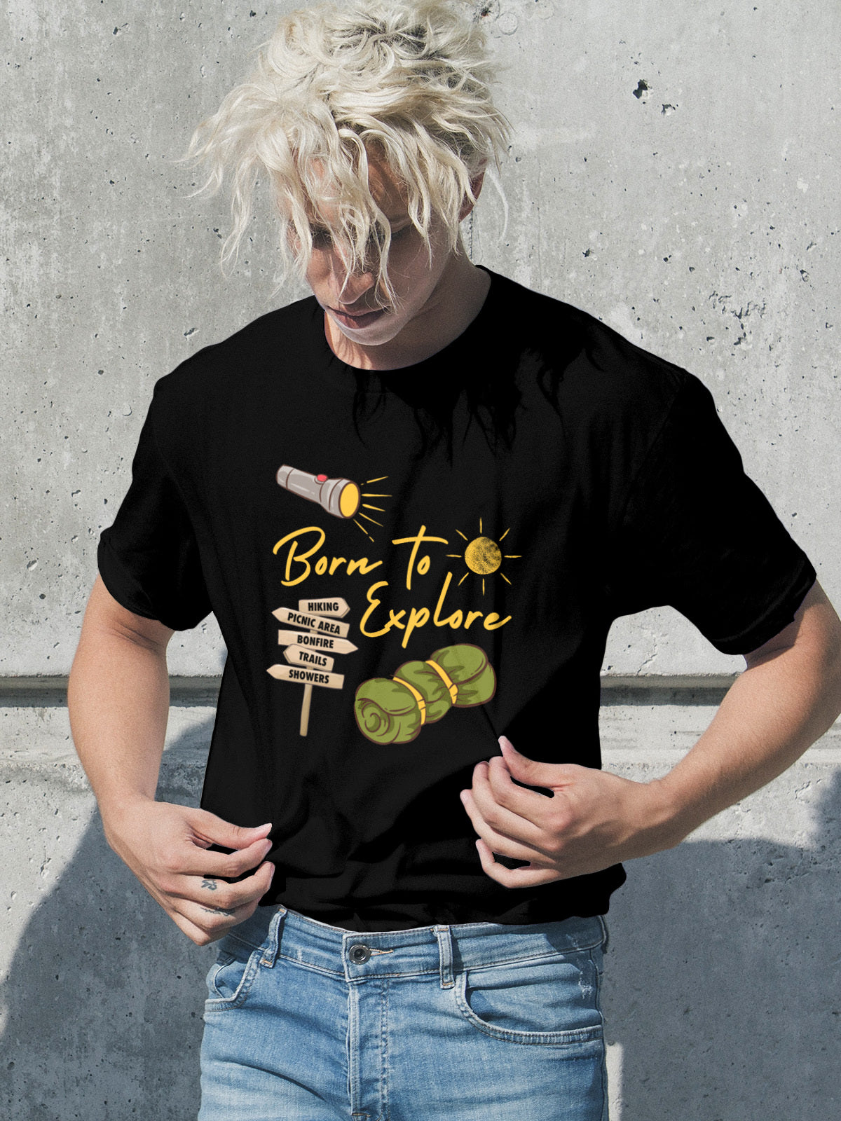 Born to Explore Men's Classic Crew T-Shirt
