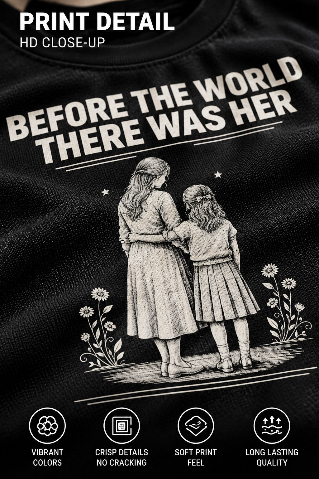 Before The World There Was Her print detail