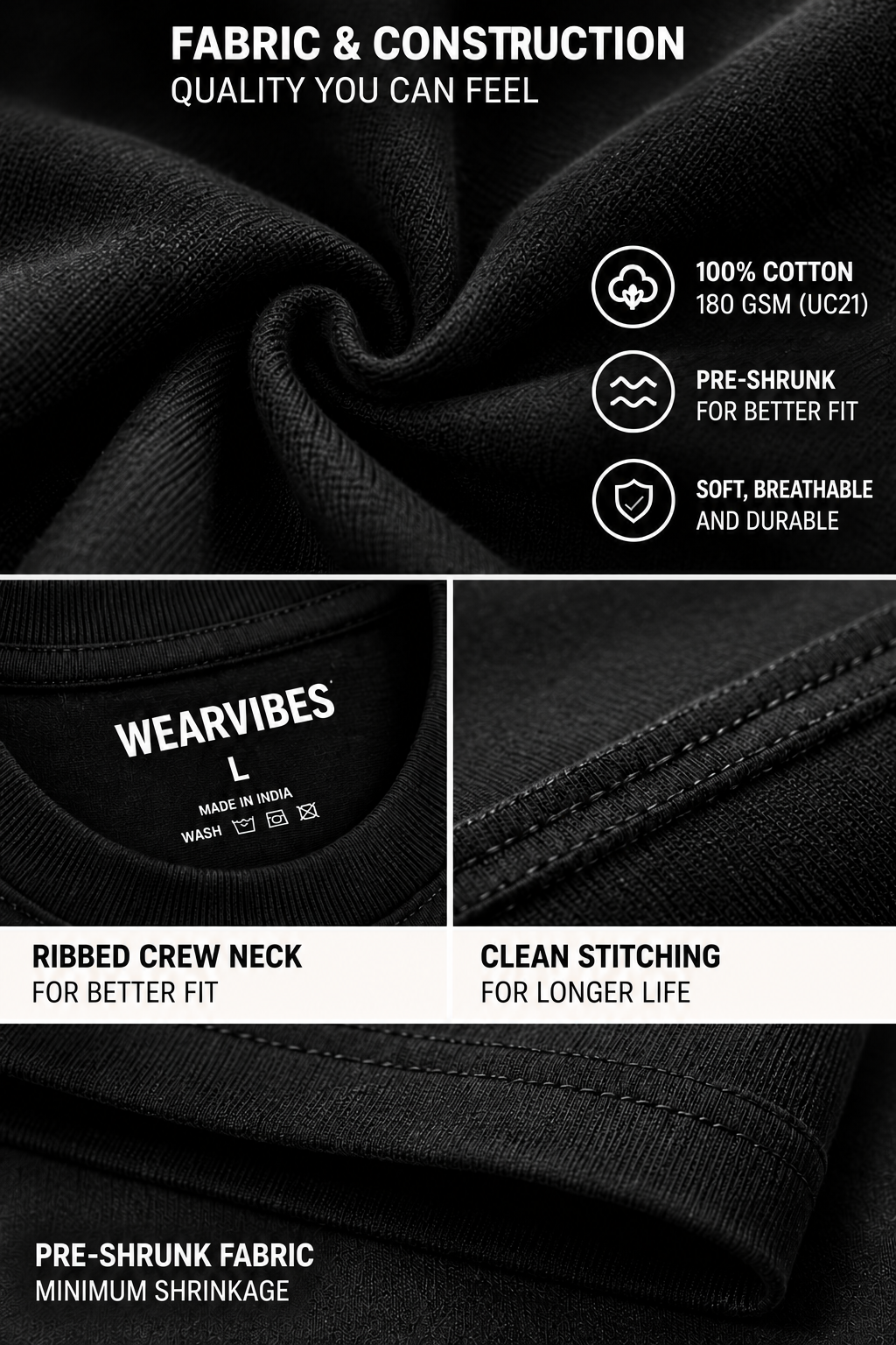 Premium T-Shirt – fabric and construction