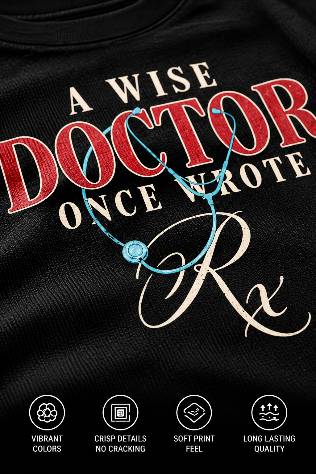 A Wise Doctor Once Wrote Rx print detail