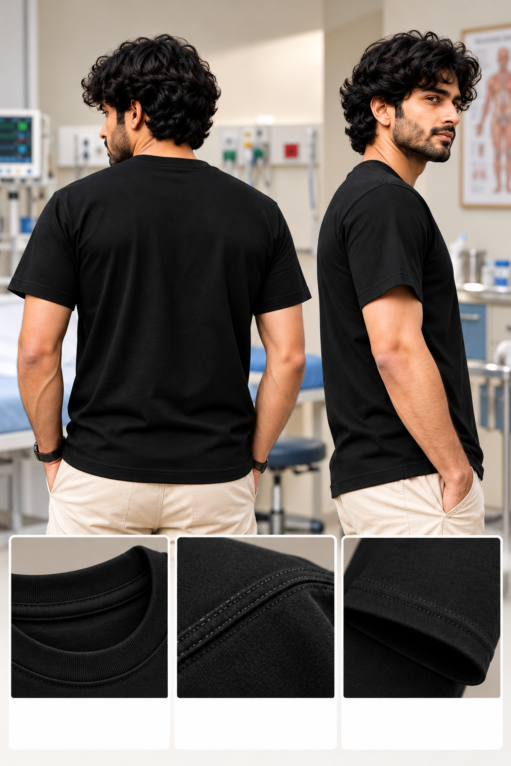 WearVibes doctor T-shirt back side view