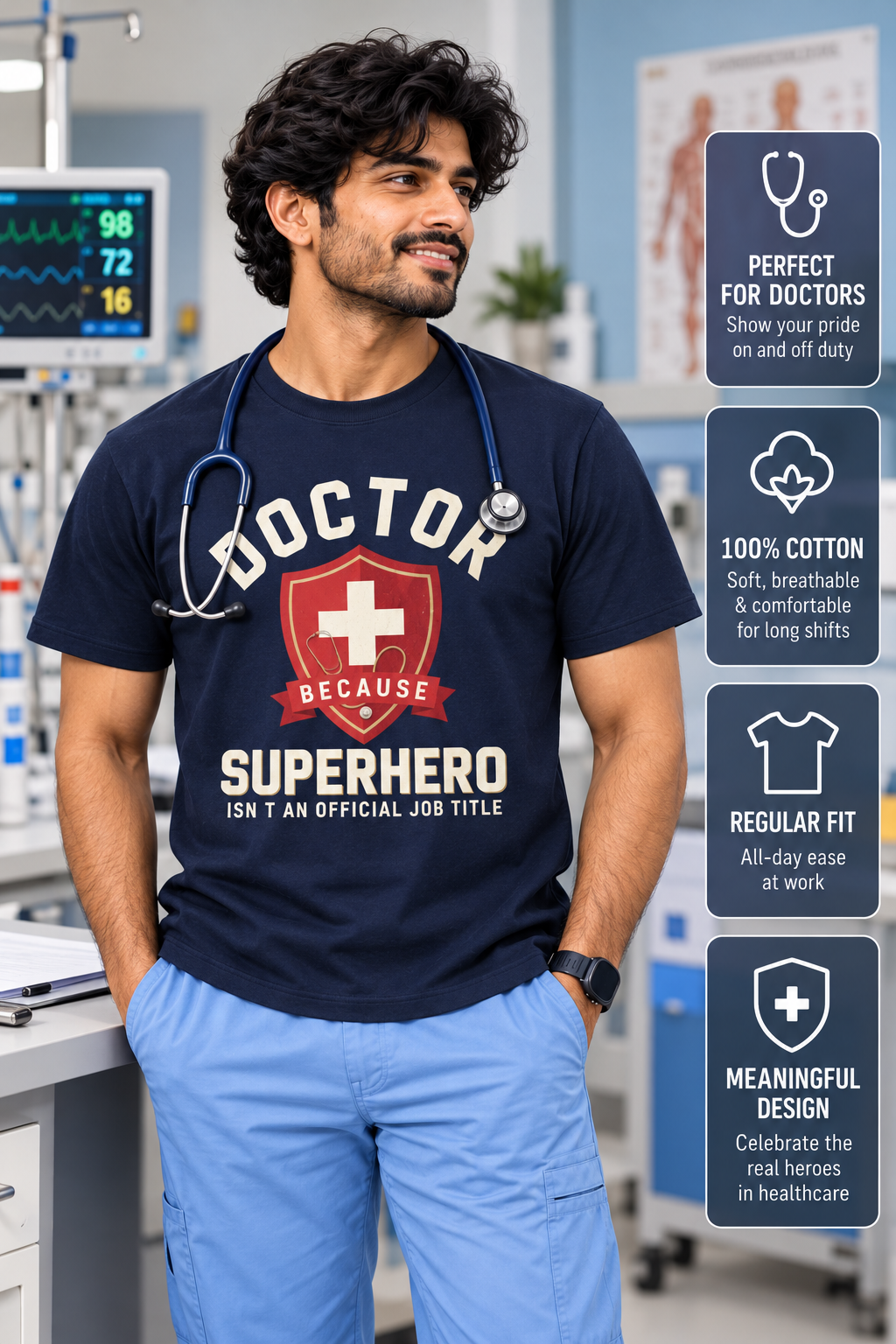 Doctor Because Superhero Isn't An Official Job Title 03 model view
